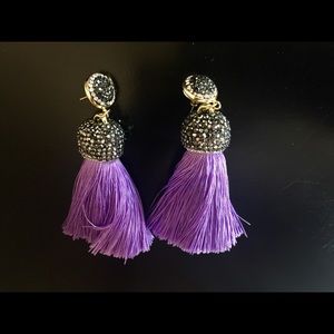Gorgeous dressy purple earrings